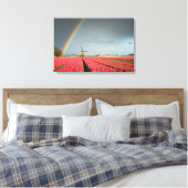 Arc-en-ciel, tulipes et toile de moulin à vent (Insitu(Chambre))