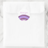 Arc-en-ciel violet merci sticker (Sac)