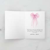 Arc en rose tendre Bébé Fille Merci (Intérieur)