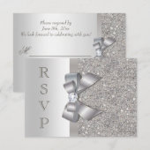 Arc et Diamants Argentés Fausse RSVP (Devant / Derrière)