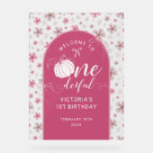 ARC ET RUBAN ROSE PUMPKIN FLEURS D'AUTOMNE ANNIVER (Recto)