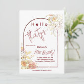 Arc floral 30e anniversaire Invitation (Debout devant)