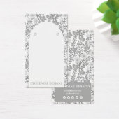 Arc Floral Chic Grey Eroing Bijoux Display Card (Bureau)