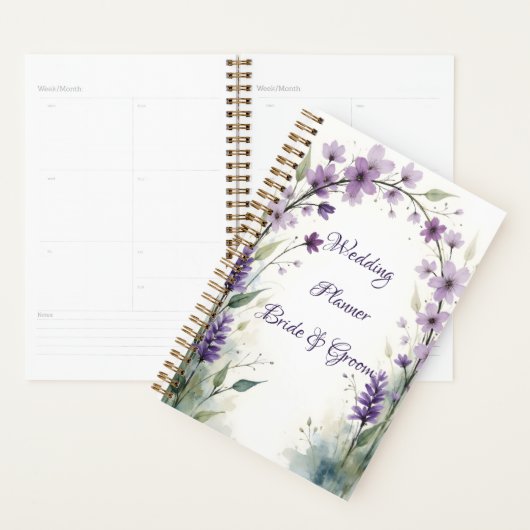 Arc floral mariage lilas lavande (Devant avec enveloppe)