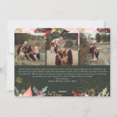 Arc Floral Rose Oh Joyeux Quatre Photo Carte de va (Dos)