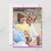 Arc géométrique moderne 3 Photos Carte de vacances (Dos)