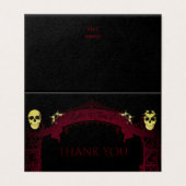 Arc gothique Trellis et crânes Mariage Merci (Outside Unfolded)