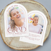 Arc minimal moderne 2 photo Red Grad Faire-part