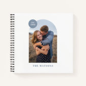 Arc moderne bleu - Journal photo Album personnalis (Devant)