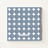 Arc moderne bleu - Journal photo Album personnalis (Dos)