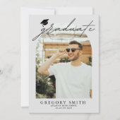 Arc moderne Boho 6 Photos Faire-part de graduation (Devant)