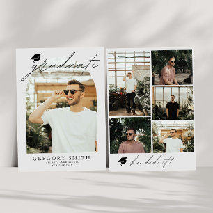 Arc moderne Boho 6 Photos Faire-part de graduation