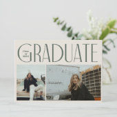 Arc moderne Boho faire-part ouvert (Debout devant)