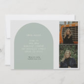 Arc moderne Boho faire-part ouvert (Dos)