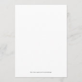 Arc moderne Botanic Greenery Menu mariage (Dos)