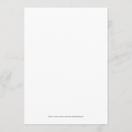 Arc moderne Botanic Greenery Menu mariage (Dos)