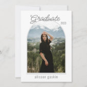 Arc moderne faire-part de gris photo (Devant)