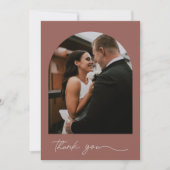 Arc moderne Mariage de rouille photo Merci (Devant)