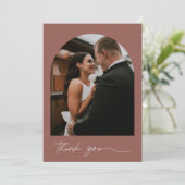 Arc moderne Mariage de rouille photo Merci (Debout devant)