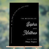 Arc moderne Mariage noir et blanc Accueil (Neutre)