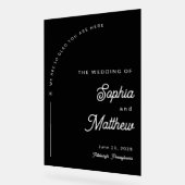 Arc moderne Mariage noir et blanc Accueil (Angle)