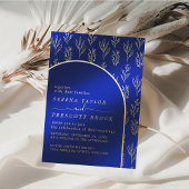 Arc moderne Mariage Real Foil Invitation