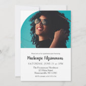 Arc moderne Photo Graduation Invitation (Dos)