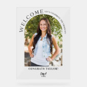 Arc moderne Photo Graduation Party Bienvenue (Recto)