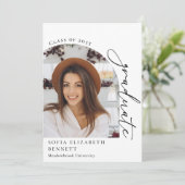 Arc moderne Photo Graduation Party Invitation (Debout devant)