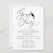 Arc moderne Photo Graduation Party Invitation (Dos)