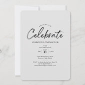 Arc moderne Purple Graduation Faire-part & (Dos)