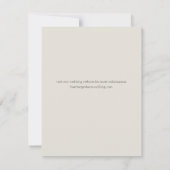 Arc moderne Sage mariage vert Enregistrer la carte (Dos)