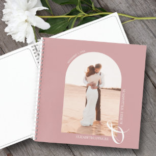 Arc photo moderne Dusty Rose Mariage livre d'invit