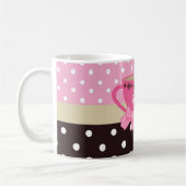 Arc rose et Brown de tasse de thé Girly nom de (Gauche)