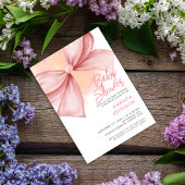 Arc rose Moderne Élégant Baby shower Invitation