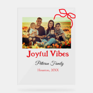 Arc rouge joyeuse Vibes ajouter nom de famille pho
