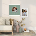 Arc vert Sage photo mariage cadeau décoration mais<br><div class="desc">Mieux ensemble,  mariage photo en arc de couple faire-part et imprimé poster cadeau. Style moderne et élégant Sage colorway vert.</div>