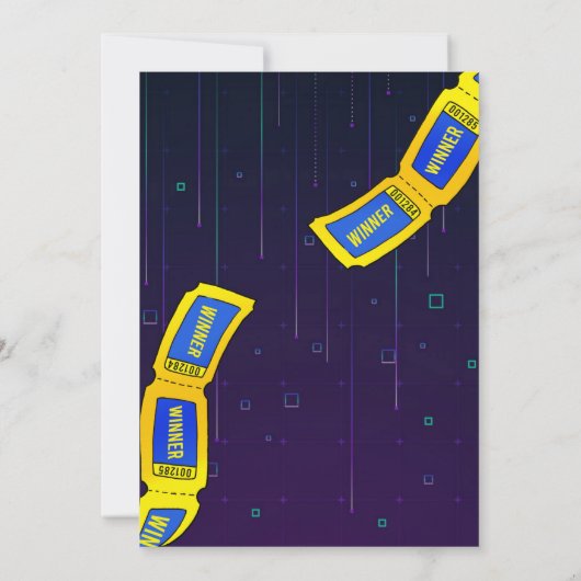 Arcade Anniversaire Fête Invitation (Dos)