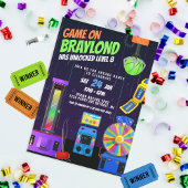 Arcade Anniversaire Fête Invitation
