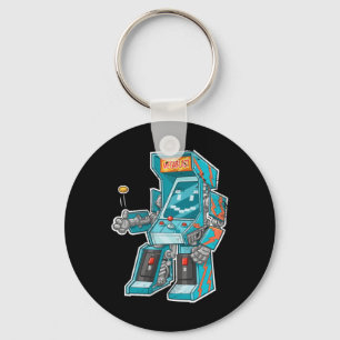 Arcade Bot - Video Game Cabinet met joystick in di Sleutelhanger