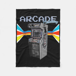 Arcade Cabinet Machine 1970 1980 1990 Video Game C Fleece Deken
