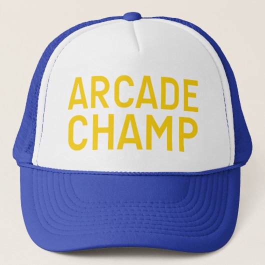 ARCADE CHAMP slogan amusant casquette (Devant)