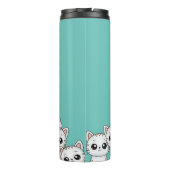 Arcade Claw Cute Kitten Grabber, gepersonaliseerd Thermosbeker (Achterkant)