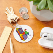 Arcade Gamer Stick Figuur Leuke videogame Sleutelhanger