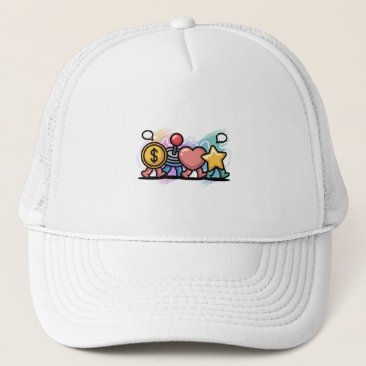 Arcade Icons Parade Trucker Pet (Voorkant)