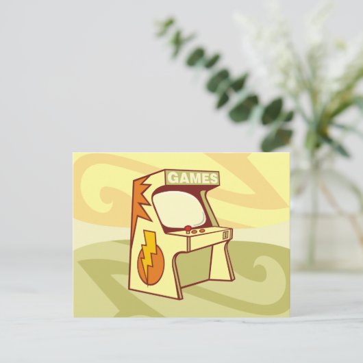 Arcade machine briefkaart (Staand voorkant)