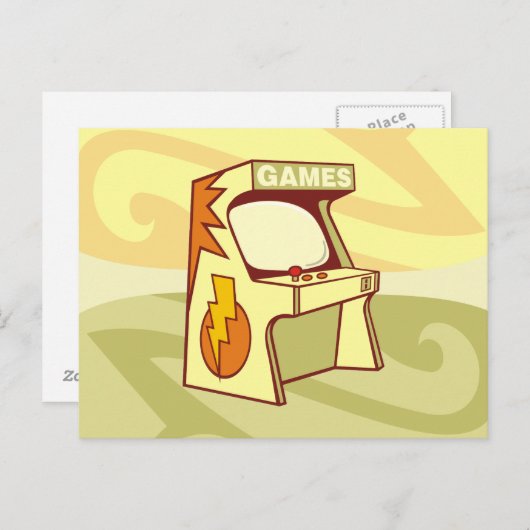 Arcade machine briefkaart (Voorkant / Achterkant)