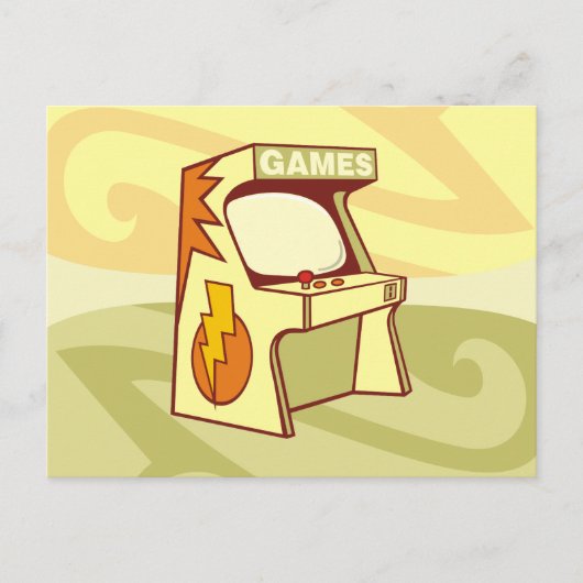 Arcade machine briefkaart (Voorkant)