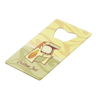 Arcade machine credit card fles opener kredietkaart flessenopener