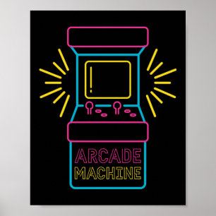 Arcade Machine Game Machine  80S 90S Retro Poster